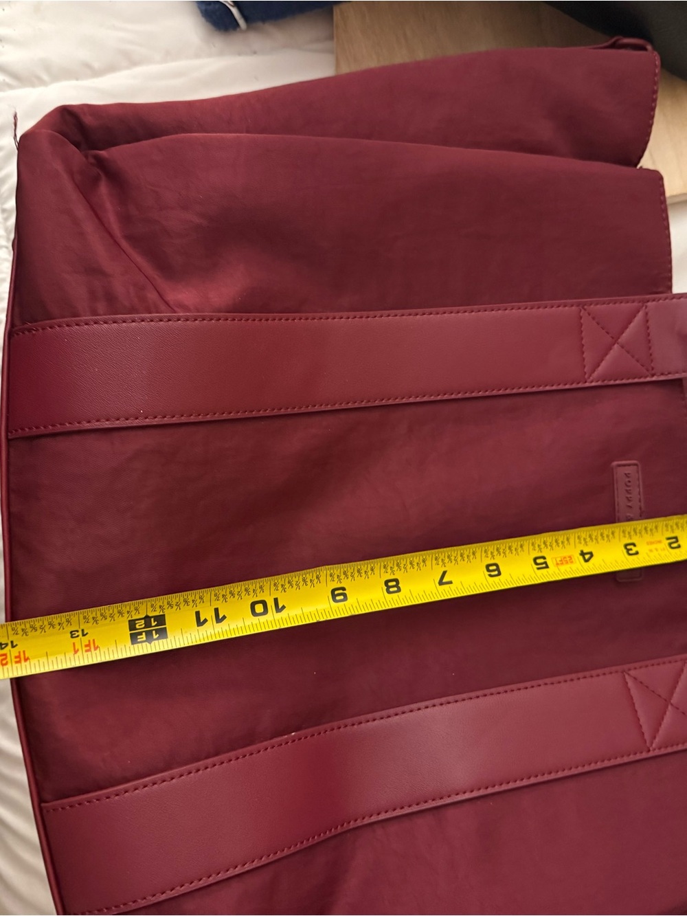 Poppy & Peonies Deep Burgundy Everyday Tote - Picture 4 of 4